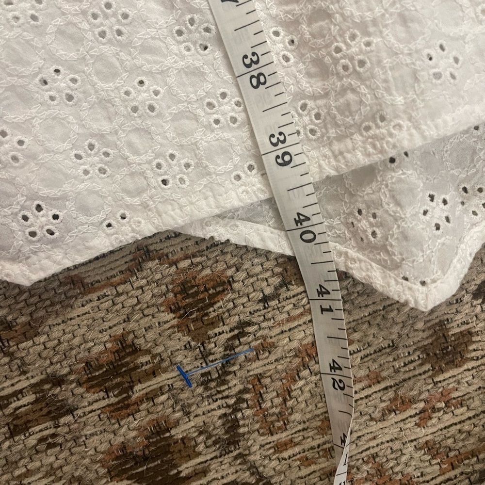 Rebecca Taylor white eyelet lace midi wrap dress size 6 - Picture 5 of 10